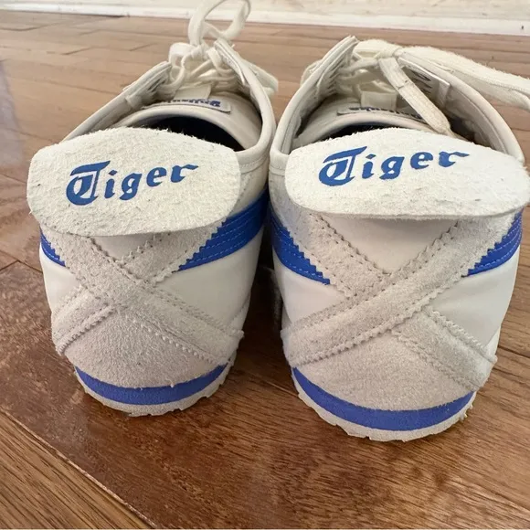 Onitsuka Tiger  Men's White and Blue Sneakers Sz US 8 / EUR 41.5