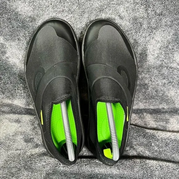 Oofos OOmg Fibre Mens Low Slip On Recovery Comfort Shoes Black US 8