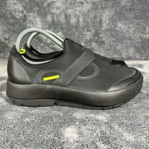Oofos OOmg Fibre Mens Low Slip On Recovery Comfort Shoes Black US 8