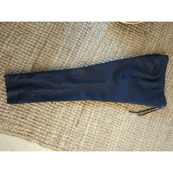 Orlebar Brown Blue Pure Linen Adjustable Side Tab Trouser Size 32x32