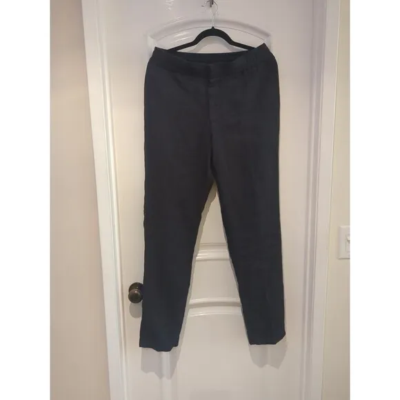 Orlebar Brown Blue Pure Linen Adjustable Side Tab Trouser Size 32x32