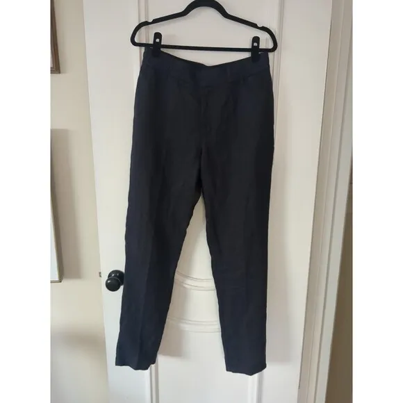 Orlebar Brown Blue Pure Linen Adjustable Side Tab Trouser Size 32x32