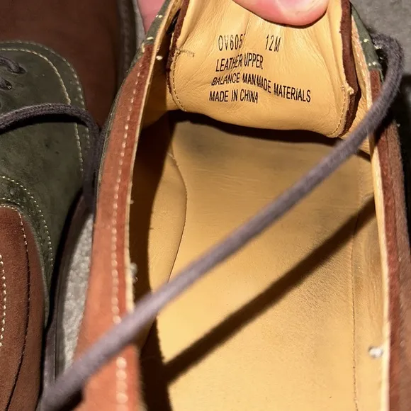 Orvis Brown and Green Leather Shoes