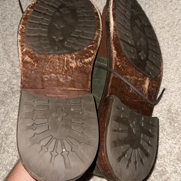 Orvis Brown and Green Leather Shoes