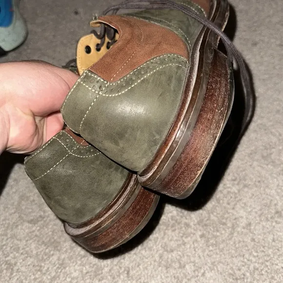 Orvis Brown and Green Leather Shoes