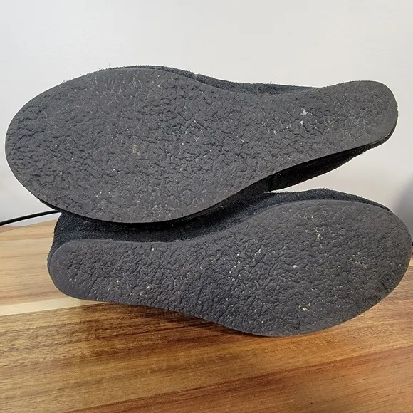 OTBT Ringold Black Oiled Suede Wedge Booties Size 7