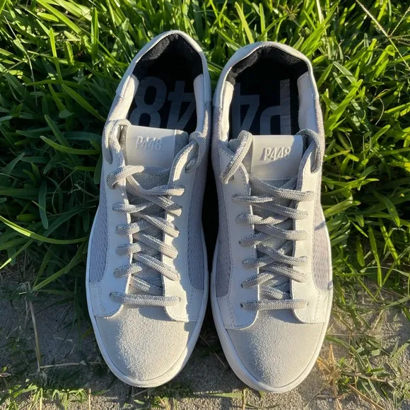 P448 Thea Low Top Sneakers in Stardust Silver Multi size 40 US 9.5 - 10