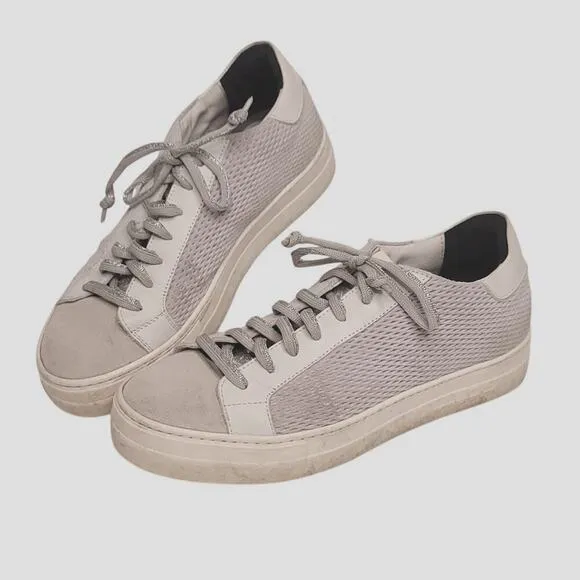 P448 Thea Low Top Sneakers in Stardust Silver Multi size US 10.5-11