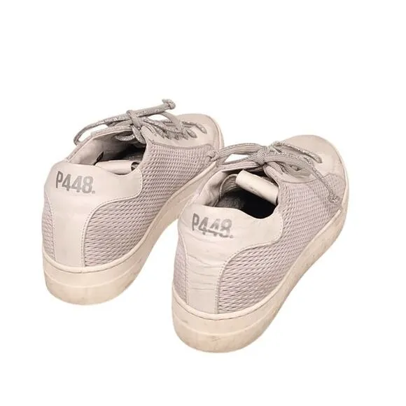 P448 Thea Low Top Sneakers in Stardust Silver Multi size US 10.5-11