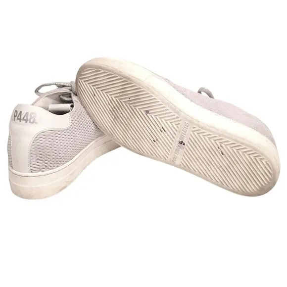 P448 Thea Low Top Sneakers in Stardust Silver Multi size US 10.5-11