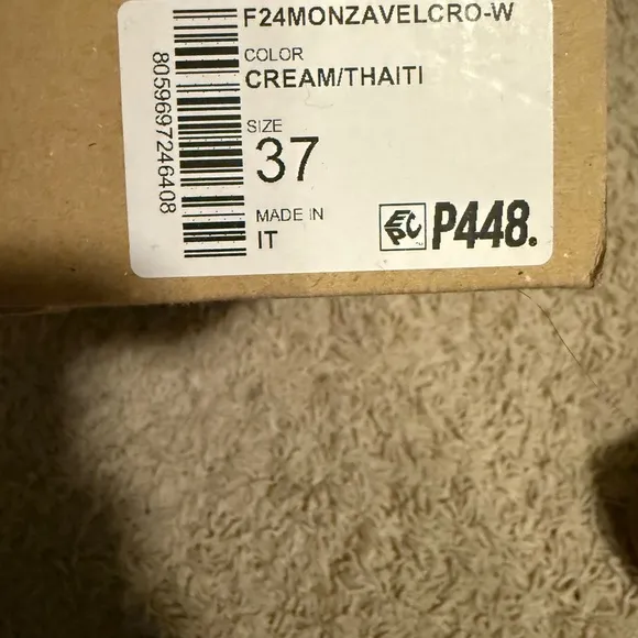 P448 Women's Sneakers in Cream and Black