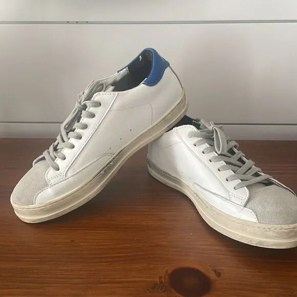 P448 You Can Surf Later White Leather Sneakers