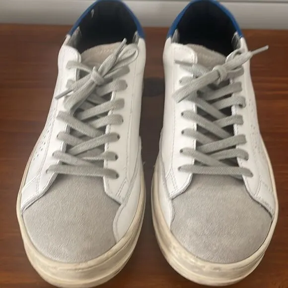P448 You Can Surf Later White Leather Sneakers