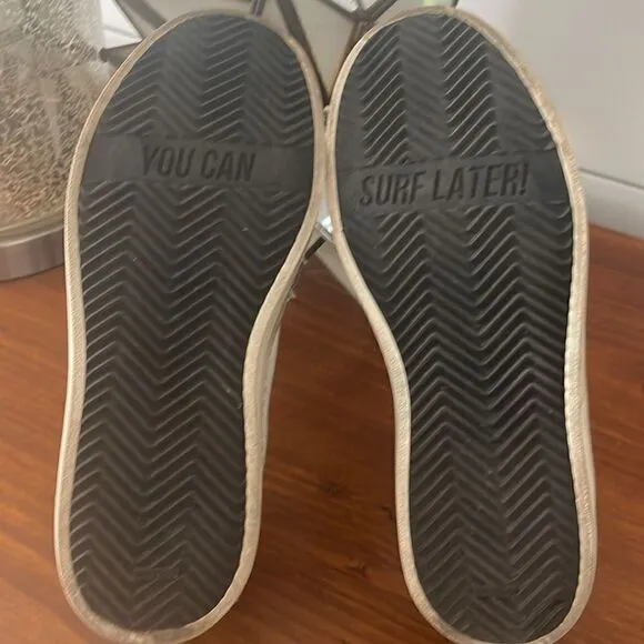 P448 You Can Surf Later White Leather Sneakers