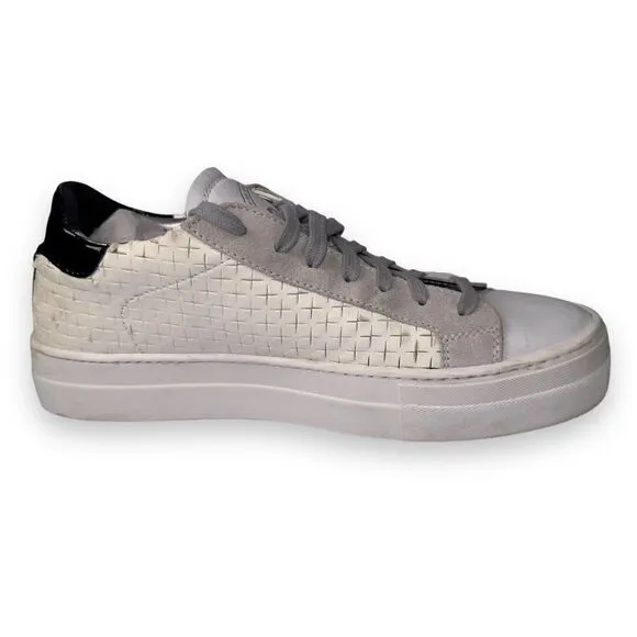 P448 Thea Overload Classic Casual Perf Sneakers White Women's 9.5-10