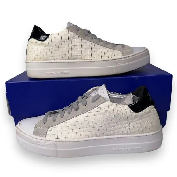 P448 Thea Overload Classic Casual Perf Sneakers White Women's 9.5-10
