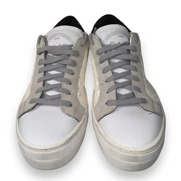 P448 Thea Overload Classic Casual Perf Sneakers White Women's 9.5-10