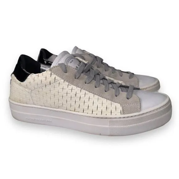 P448 Thea Overload Classic Casual Perf Sneakers White Women's 9.5-10
