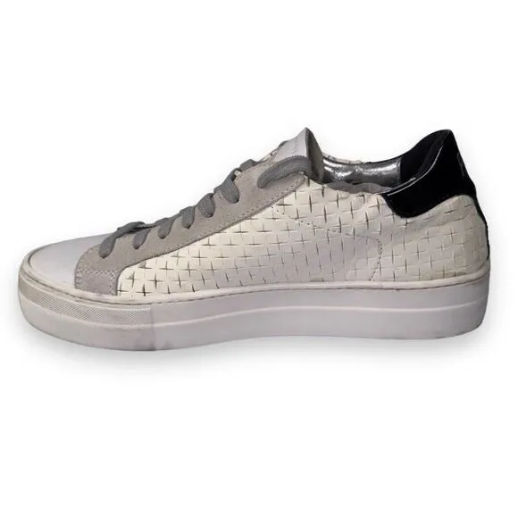 P448 Thea Overload Classic Casual Perf Sneakers White Women's 9.5-10