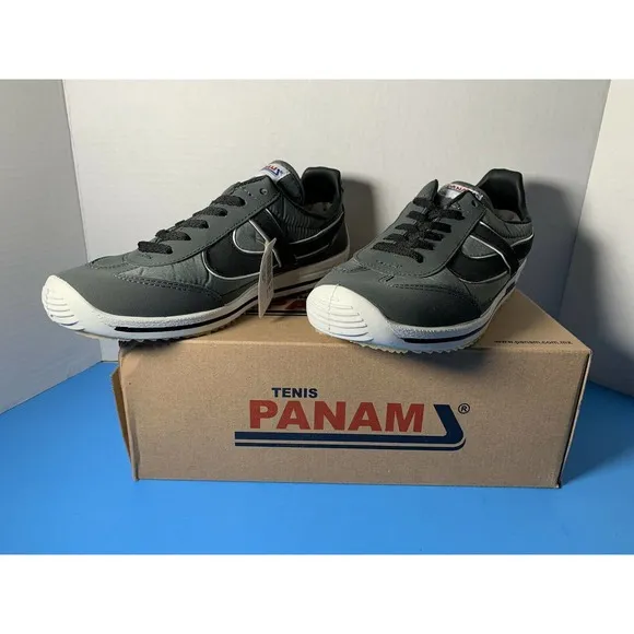 Panam 084 Men’s Hand Crafted Vintage Casual Shoes Green Black 26 New in Box