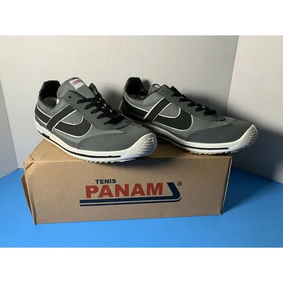 Panam 084 Men’s Hand Crafted Vintage Casual Shoes Green Black 26 New in Box