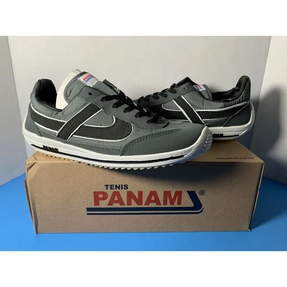 Panam 084 Men’s Hand Crafted Vintage Casual Shoes Green Black 26 New in Box