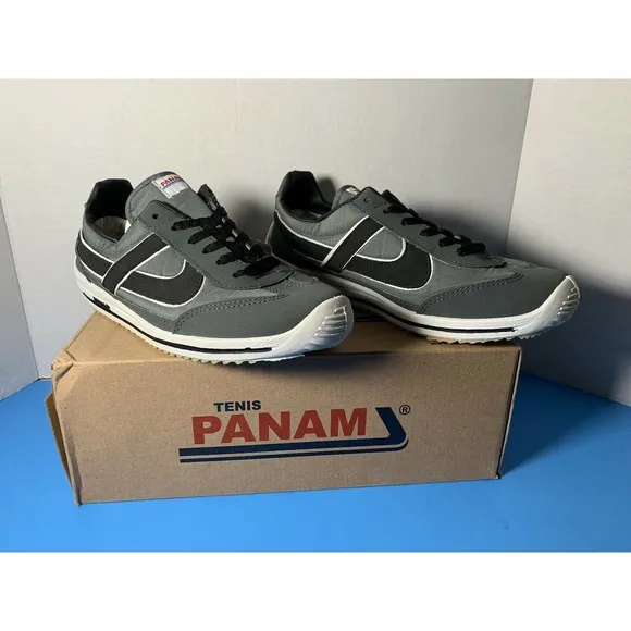 Panam 084 Men’s Hand Crafted Vintage Casual Shoes Green Black 26 New in Box