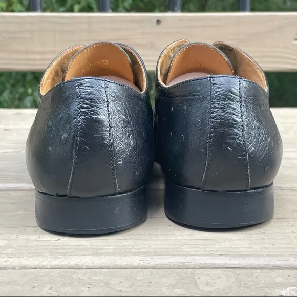 Paul Fredrick black leather oxfords shoes size 13
