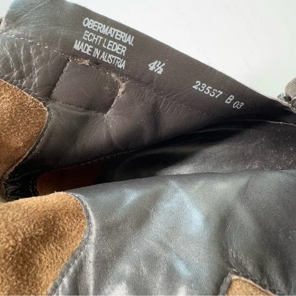 Paul‎ Green Brown Suede Nubuck Leather Ankle Boots 7