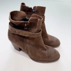 Paul‎ Green Brown Suede Nubuck Leather Ankle Boots 7