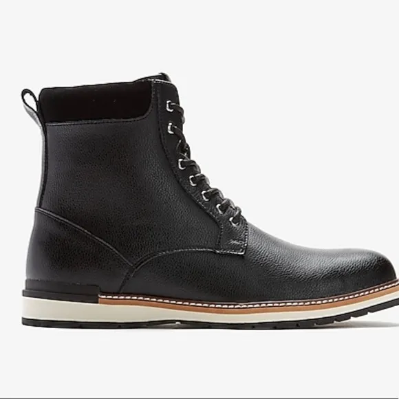 Pebble Leather sneaker boots