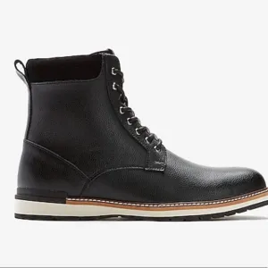 Pebble Leather sneaker boots