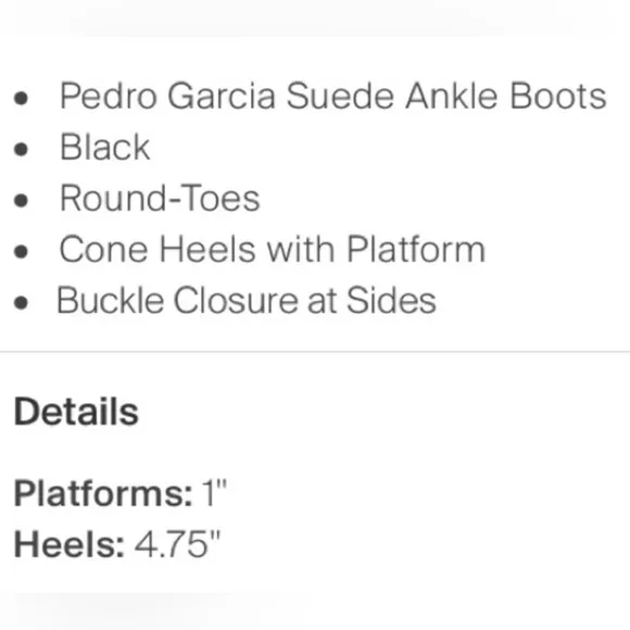Pedro Garcia Charmy Ankle Boots Black Suede Booties Stiletto Heel SZ 39