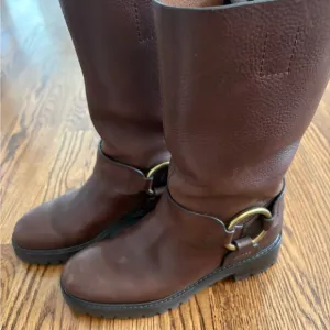 Pedro Garcia moto boots size 6/36 brown leather