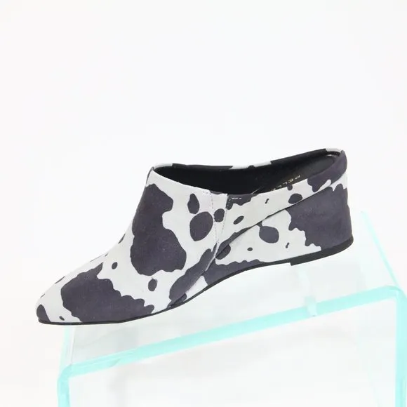 Pelle Moda Mules Women Cow Print Shoes New Wedge Heel 8 Kiko