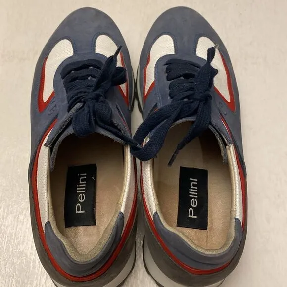 Pellini Men’s Suede Leather Sneakers Size 41