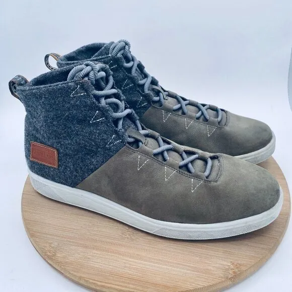 Pendleton Shoes Mens 11 44 Gray Wool Leather Chukka Boots