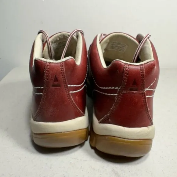 Perry Ellis Men’s  Shoes Red/ Burgundy/ Maroon Shoelaces Genuine Leather Size 9