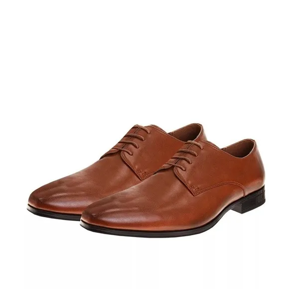 Perry Ellis Portfolio‎ Leather Dress Shoes Brown 10.5 M NEW