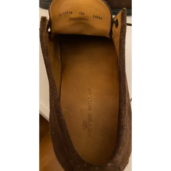 Peter Millar Crowders‎ Suede Lace Up Shoes 12M Casual Non-Slip Comfort Slip-On
