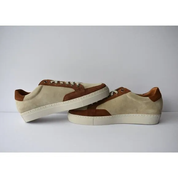 Peter Millar Suede Nubuck Sneakers Size 10.5 Brown Made in Spain MSRP $298