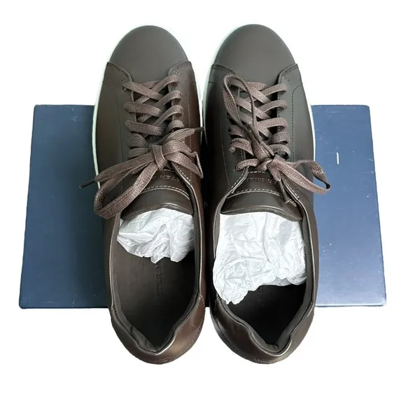 Peter Millar Vantage Lite Sneakers Chocolate Mens 10.5 Golf Casual New In Box