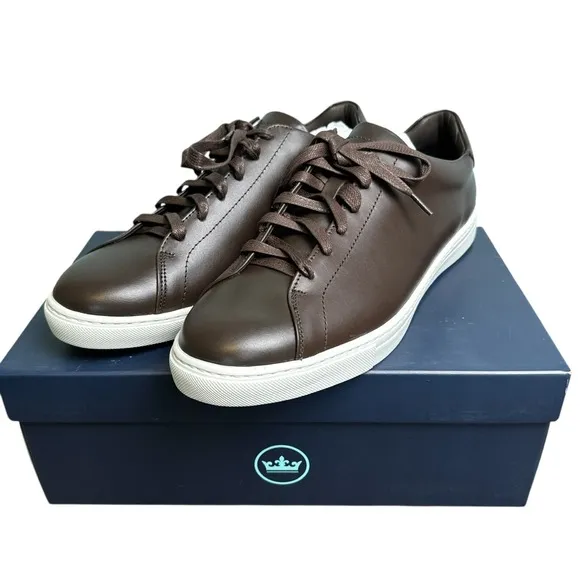 Peter Millar Vantage Lite Sneakers Chocolate Mens 10.5 Golf Casual New In Box