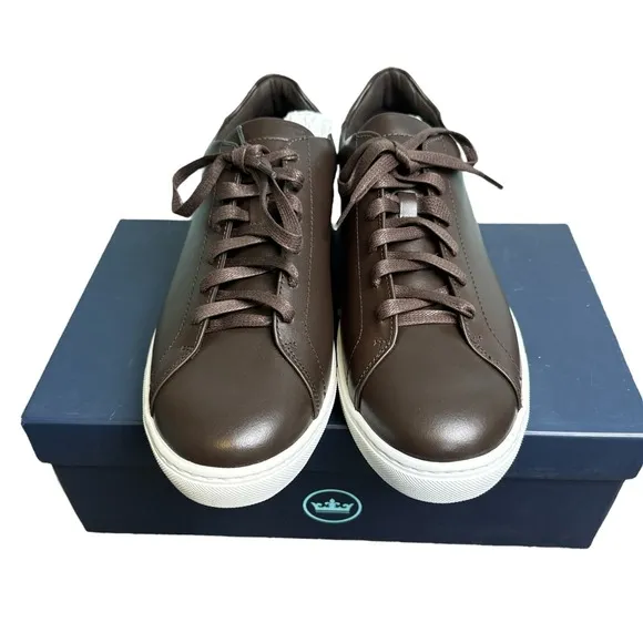 Peter Millar Vantage Lite Sneakers Chocolate Mens 10.5 Golf Casual New In Box