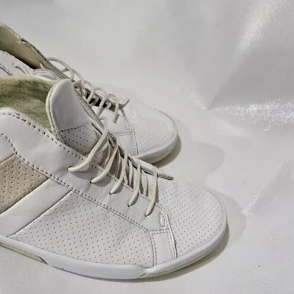 Plae Shoes Leather 552010-100 Mulberry White 10 Men /11.5 Woman Casual
