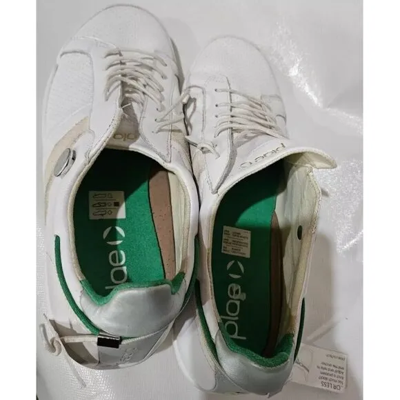 Plae Shoes Leather 552010-100 Mulberry White 10 Men /11.5 Woman Casual
