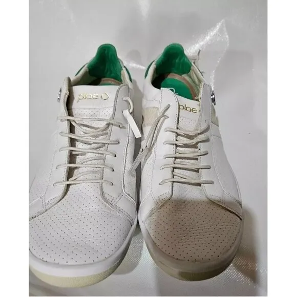 Plae Shoes Leather 552010-100 Mulberry White 10 Men /11.5 Woman Casual