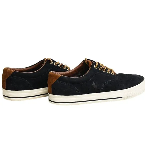Polo by Ralph Lauren &quot;Vaughn&quot; Navy Blue Suede Sneakers
