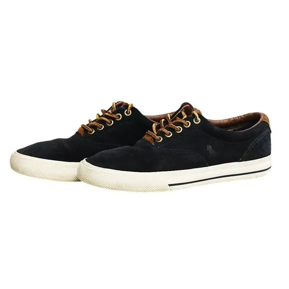 Polo by Ralph Lauren &quot;Vaughn&quot; Navy Blue Suede Sneakers