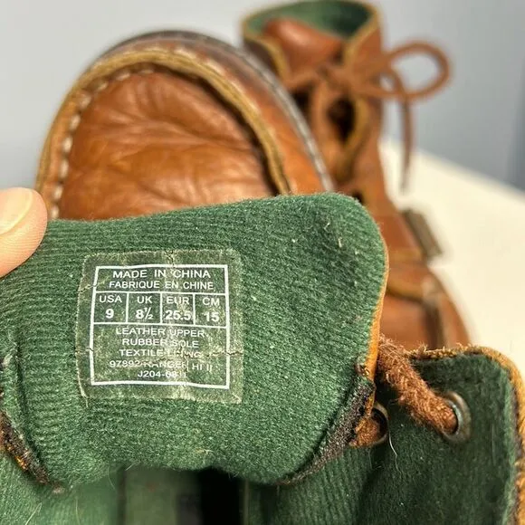 POLO by Ralph Lauren Brown Leather Kids Boots Sz 9